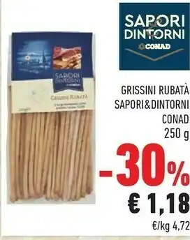 Conad City Conad - Grissini Rubatà Sapori E Dintorni 250 G(ml) offerta