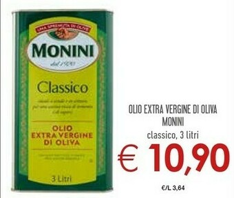 Conad Monini Olio Extra Vergine Di Oliva Classico offerta