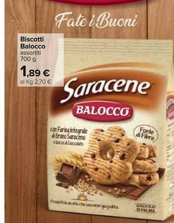 Carrefour Balocco Biscotti offerta