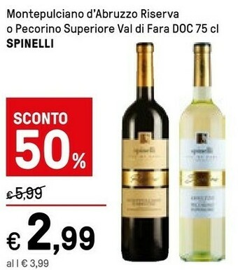 Spinelli Montepulciano D'Abruzzo DOC 750 G(ml)
