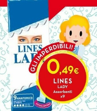 Proshop Lines Assorbenti lines offerta