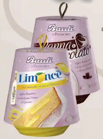 Conad Bauli Il Pandoro panna e cioccolato, Limoncè 750 g offerta