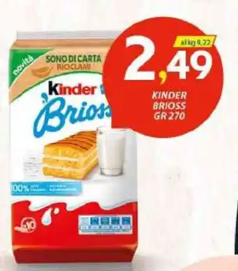 Vivo Supermercati Kinder Brioss 270 gr offerta