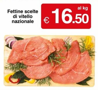Fettine scelte di vitello nazionale