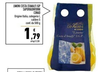 Conad Superstore Conad Limoni Costa D'Amalfi IGP Sapori & Dintorni offerta