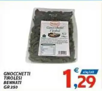 Vivo Supermercati Bennati Gnocchetti Tirolesi 350 gr offerta