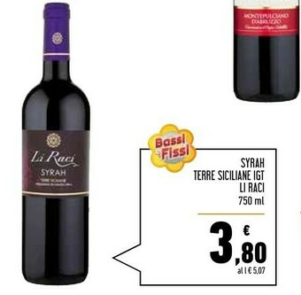 Conad Superstore Li raci Syrah Terre Siciliane Igt offerta