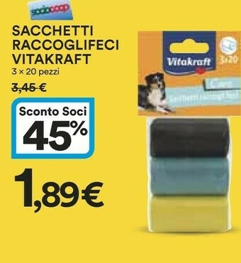 Coop Vitakraft Sacchetti Raccoglifeci offerta