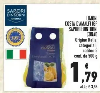 Conad City Sapori & Dintorni Conad Limoni Costa D'Amalfi IGP offerta