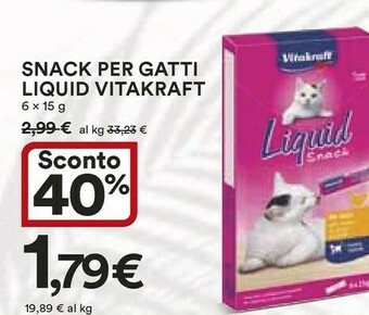 Coop Vitakraft Snack Per Gatti Liquid offerta