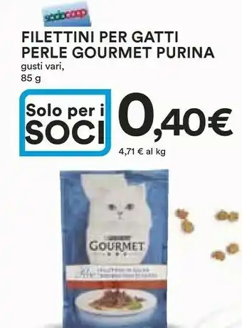 Coop Purina Filettini Per Gatti Perle Gourmet offerta