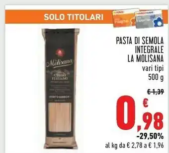 La Molisana Radiatori N.73 Integrali 500 G(ml)