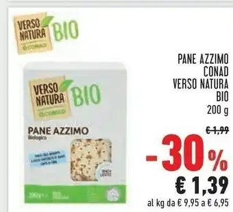 Conad City Conad - Pane Azzimo Biologico Verso Natura 200 G(ml) offerta