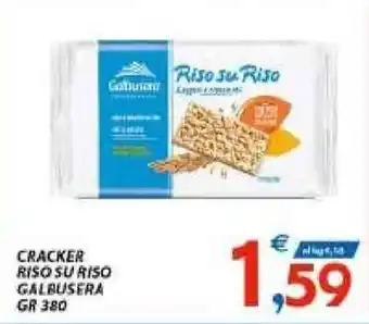 Vivo Supermercati Galbusera Cracker Riso Su Riso 380 gr offerta