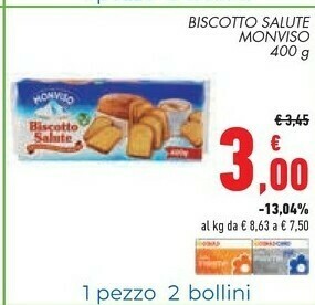 Conad City Monviso Biscotto Salute offerta