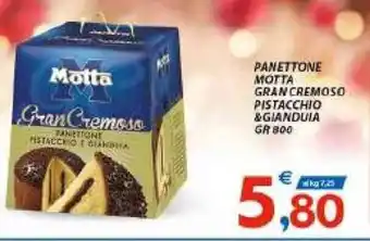 Vivo Supermercati Motta Panettone Gran Cremoso Pistacchio & Gianduia ` offerta