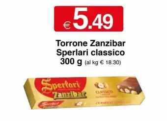 Sperlari Zanzibar Torrone classico 300 g