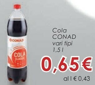 Conad Conad - Cola 1500 Ml offerta