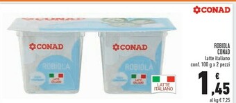 Conad Conad - Robiola Con Fermenti Lattici Vivi 200 G(ml) offerta