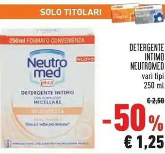 Conad Neutro Med Neutromed Detergente Intimo Delicatezza offerta