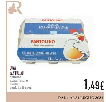 Conad Fantolino Uova Delicate Extra Fresche offerta