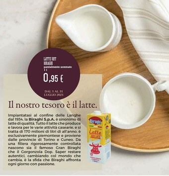 Conad Biraghi Latte offerta