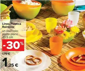 Carrefour Rainbow Piatti di plastica offerta