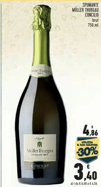 Conad Concilio Spumante Muller Thurgau Brut 750 Ml offerta