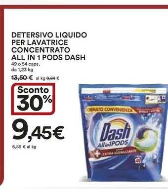 Ipercoop Dash Detersivo lavatrice offerta