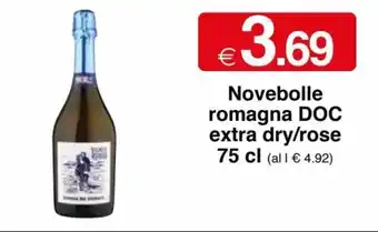 Novebolle romagna DOC extra dry/rose 75 cl