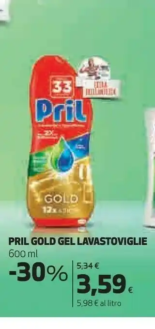 Coop Pril Gold Gel Lavastoviglie offerta