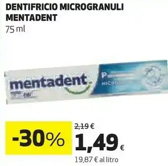 Coop Mentadent Dentifricio Microgranuli offerta