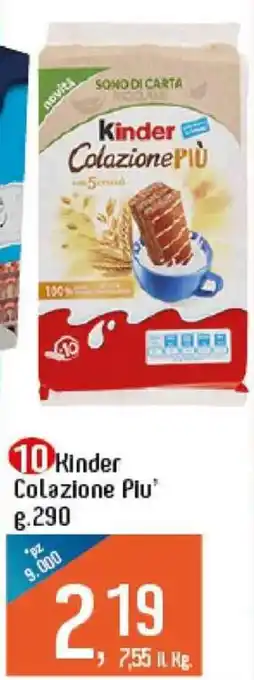 Famila Market 10 Kinder Colazione Piu 290 g. offerta