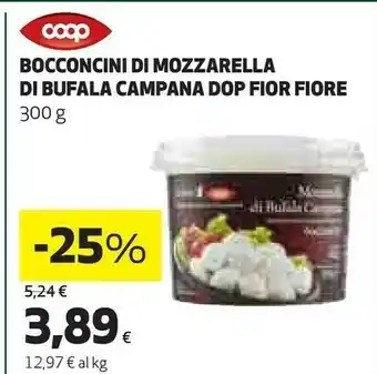 Coop Bocconcini Di Mozzarella Di Bufala Campana offerta