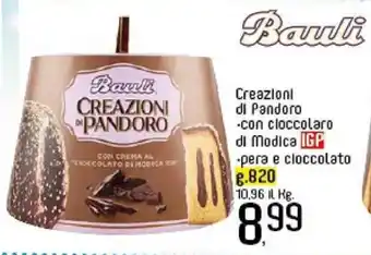 Famila Market Bauli Creazioni Di Pandoro con cioccolaro di Modica 820 g offerta