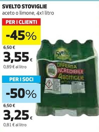 Coop Svelto Detersivo piatti offerta