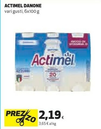 Coop Danone Actimel Bianco 600 G(ml) offerta
