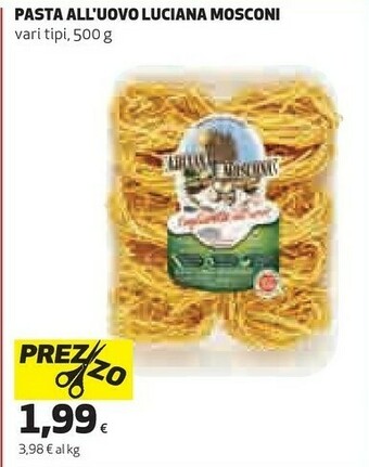 Coop Luciana mosconi Tagliatelle All'Uovo 500 G(ml) offerta
