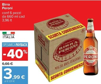 Carrefour Peroni Birra 660 G(ml) offerta