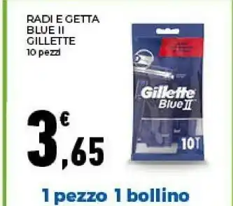 Conad Gillette Radi E Getta Blue II offerta