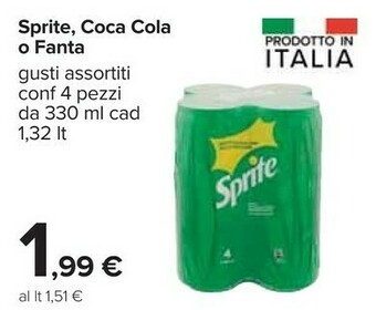 Carrefour Coca Cola Coca-Cola - Sprite 330 G(ml) offerta
