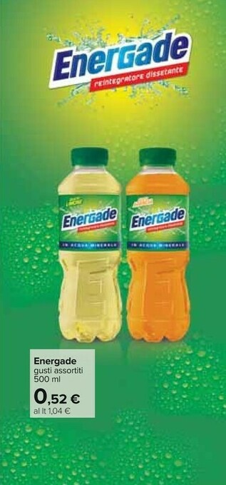 Carrefour Energade Gusto Arancia 500 G(ml) offerta