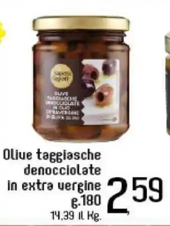 Famila Market Saper di Sapori Olive taggiasche denocciolate in extra vergine g.180 offerta