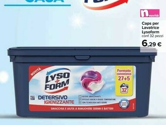 Carrefour Lysoform Caps Per Lavatrice offerta