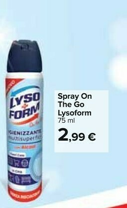 Carrefour Lysoform Spray On The Go offerta
