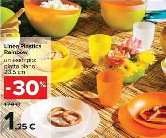 Carrefour Rainbow Piatti di plastica offerta