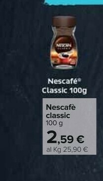 Carrefour Nescafe Classic offerta