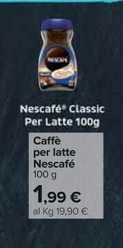 Carrefour Nescafé Nescafè - Caffè Per Latte 100 G(ml) offerta