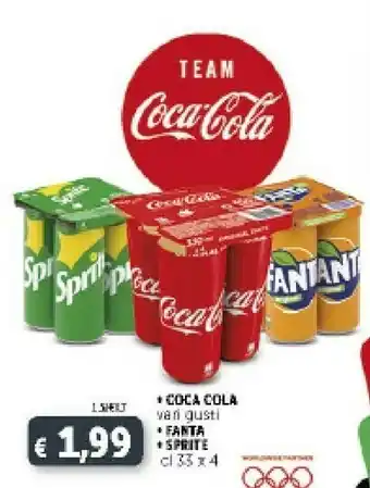 Deco Supermercati Coca Cola Coca-Cola - Sprite 330 G(ml) offerta