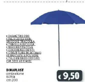 Deco Supermercati Oxford Dimaplast Ombrellone offerta